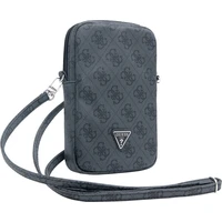 Guess PU 4G Triangle Logo Wallet Phone Bag Zipper černý - Popruhy a crossbody
