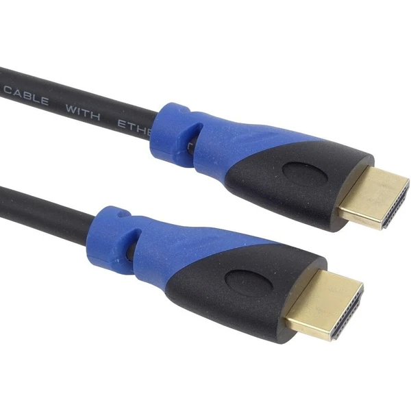 PremiumCord HDMI 2.0b/HDMI 2.0b kabel s ethernetem 4K 1m černo-modrý - Kabely a redukce - Obrázek 5KSU000501