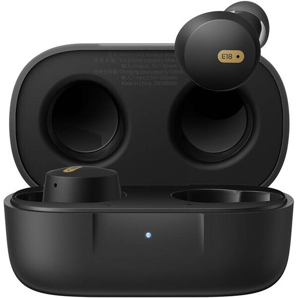 Baseus Bowie E18 bezdrátová sluchátka černá Černá