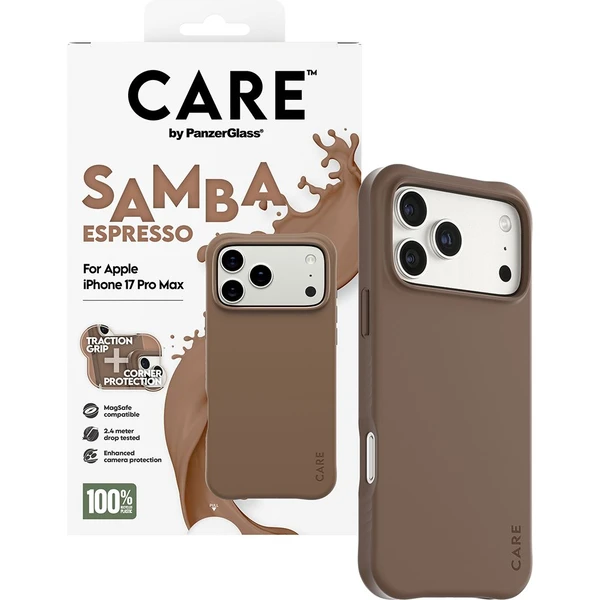 PanzerGlass® CARE Samba kryt s MagSafe Apple iPhone 17 Pro Max Espresso - Pouzdra - Obrázek 5NDH000K01