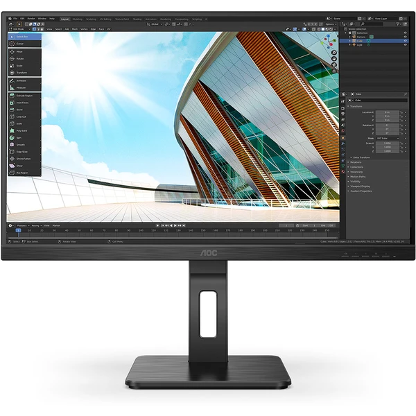 AOC Pro 27P2Q monitor 27" - Monitory - Obrázek 5NKJF00101