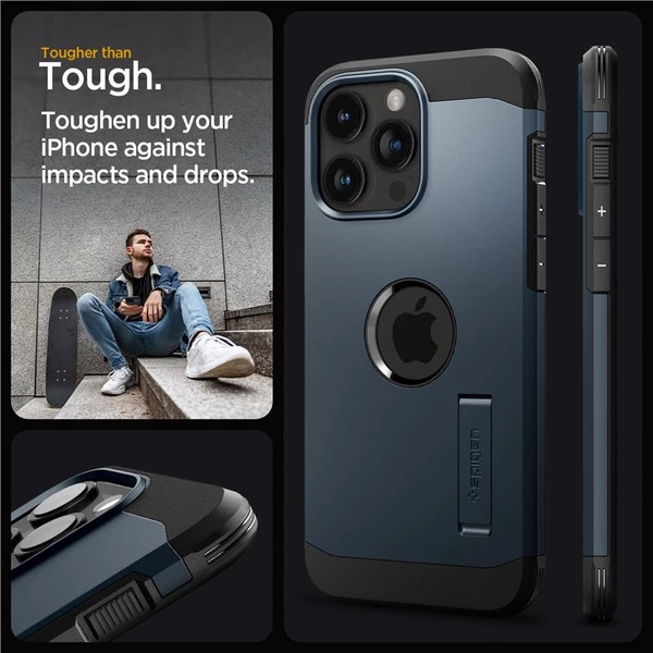 Spigen Tough Armor MagFit kryt iPhone 15 Pro Max modrý - Pouzdra - Obrázek 5NU8000601