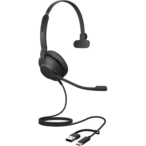 Jabra Evolve2 30 SE USB-C/A MS Mono sluchátka černá - Sluchátka - Obrázek 5O4J000K01