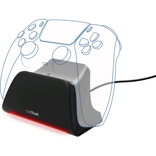 Trust GXT255 nabíjecí stanice pro DualSense PS5 ovladač - Nabíječky - Obrázek 5OGL000K01