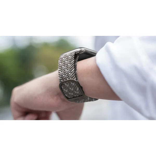 UNIQ Aspen Designer Edition řemínek Apple Watch 46/45/44/42mm Pebble Grey - Řemínky - Obrázek 5OMNF00101