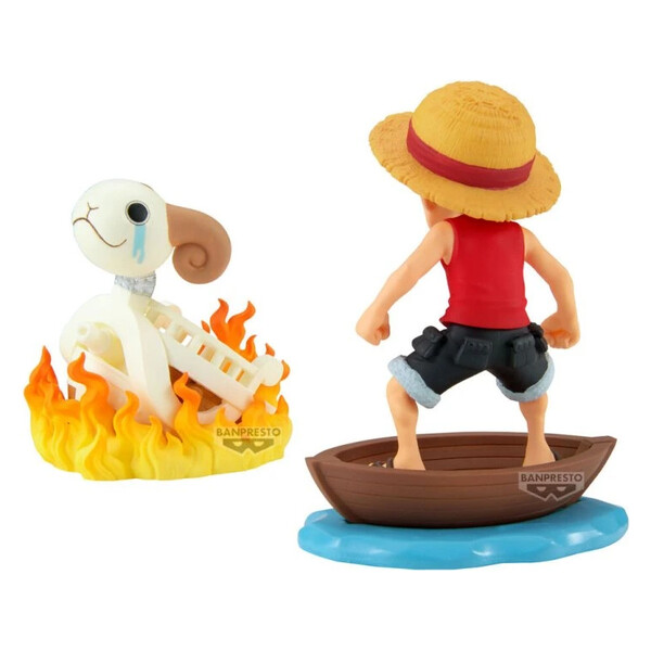 Figurka Bandai Banpresto ONE PIECE - MONKEY.D.LUFFY & GOING MERRY 8 cm