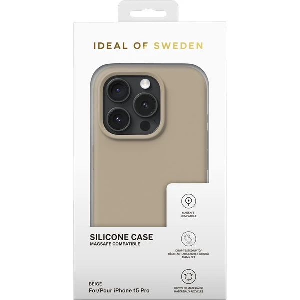 iDeal Of Sweden silikonový zadní kryt s MagSafe iPhone 15 Pro béžový - Pouzdra - Obrázek 5RA0000O01