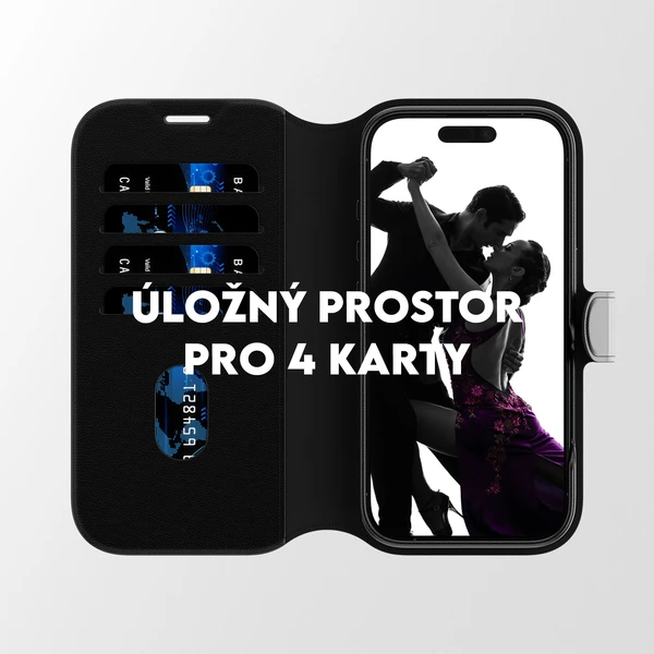 PanzerGlass® CARE Tango 2v1 Wallet pouzdro s MagSafe Apple iPhone 17 černé - Pouzdra - Obrázek 5RDH000K01