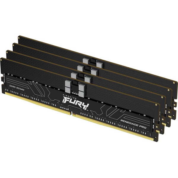 Kingston FURY Renegade Pro DDR5 128GB 6400MHz CL32 DIMM (4x32GB) EXPO/XMP (KF564R32RBE2K4-128) Černá