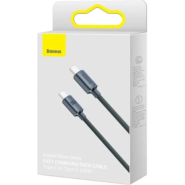 Baseus Crystal Shine USB-C/USB-C napájecí kabel 100W 1,2m černý - Kabely a redukce - Obrázek 5SRL100501