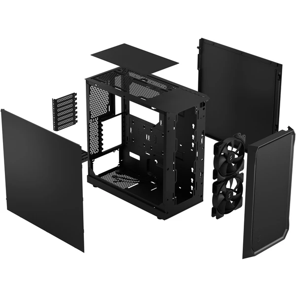 Fractal Design Focus 2 Black Solid - Počítačové skříně - Obrázek 5U6A000601