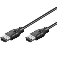 PremiumCord FireWire 6pin/FireWire 6pin kabel 2m černý - Kabely a redukce