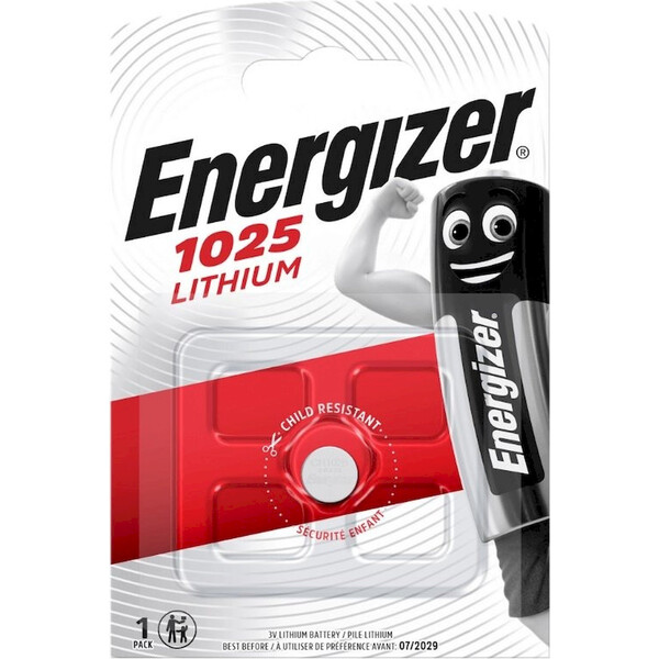 Energizer CR 1025 lithiová knoflíková baterie Stříbrná