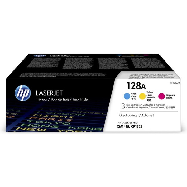 Sada tonerů HP CF371AM - barevná sada C, M, Y