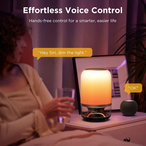 Govee Table Lamp 2 RGBW Akumulátorová lampa s reproduktorem - zvuk od JBL - Chytré lampičky - Obrázek 5V3L000K01