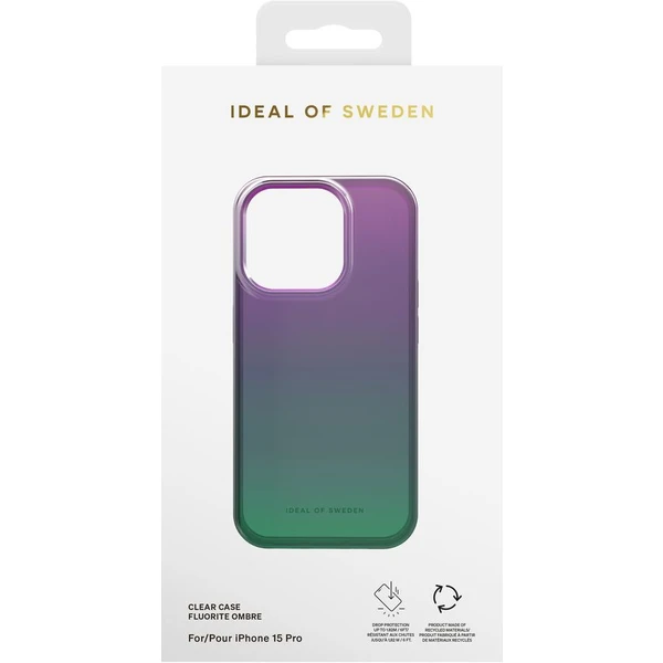 iDeal Of Sweden Clear zadní kryt iPhone 15 Pro Fluorite Ombre - Pouzdra - Obrázek 5V80000O01