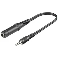 PremiumCord 3,5mm/6,35mm redukce 0,2m černá - Kabely a redukce