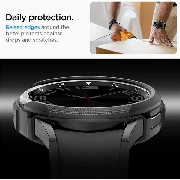 Spigen Liquid Air pouzdro Samsung Galaxy Watch6 Classic 43mm matně černé - Pouzdra - Obrázek 5VV3000N01