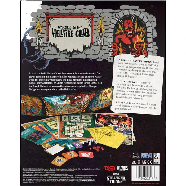 Desková hra Dungeons & Dragons - Stranger Things: Welcome to the Hellfire Club (EN) - Deskové hry - Obrázek 5WPK000K01