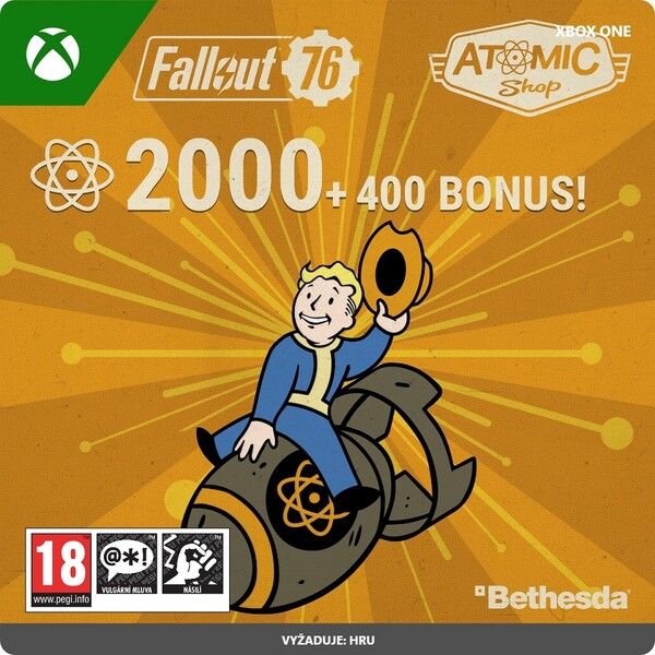 Fallout 76: 2000 (+400 Bonus) Atoms  (Xbox One)