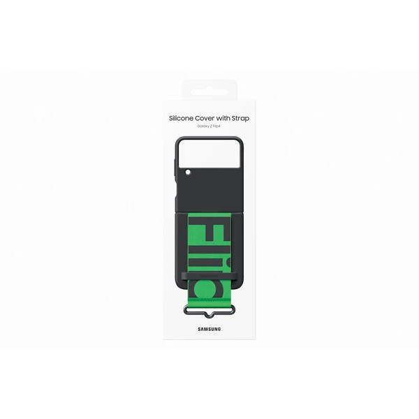 Samsung Silicone Cover Strap Flip4 Black - Pouzdra - Obrázek 5XAVF00101