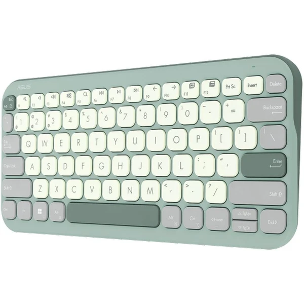 ASUS Marshmallow Keyboard KW100 bezdrátová klávesnice (CZ/SK) zelená - Klávesnice - Obrázek 5ZDI000K01