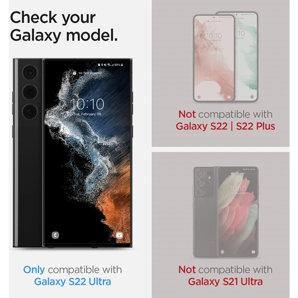 Spigen Neo Flex 2 Pack ochranná fólie Samsung Galaxy S22 Ultra - Ochranné folie a skla - Obrázek 5ZE0700301