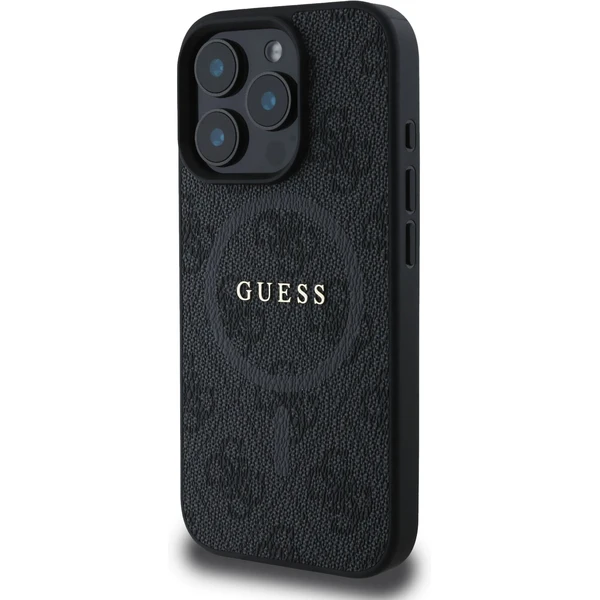 Guess PU Leather 4G Colored Ring MagSafe kryt iPhone 16 Pro Max černý - Pouzdra - Obrázek 5a080b907bf64f7d96b2055d89088078