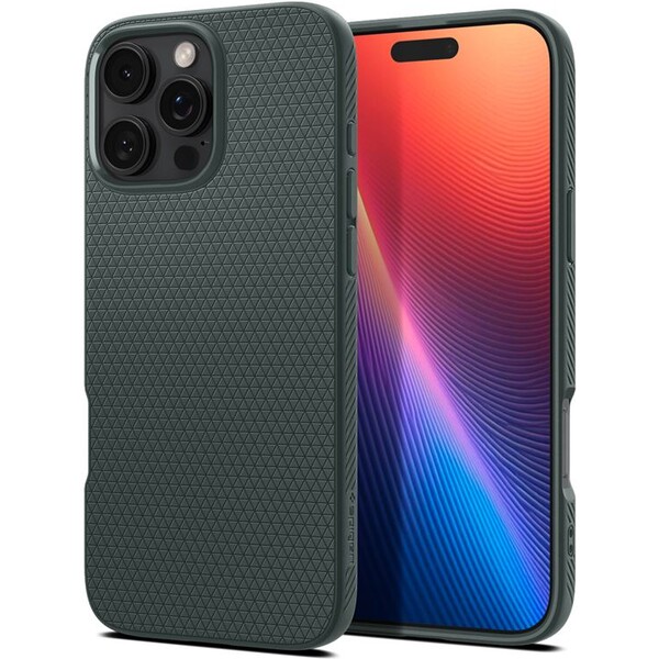 Spigen Liquid Air kryt iPhone 16 Pro abyss green