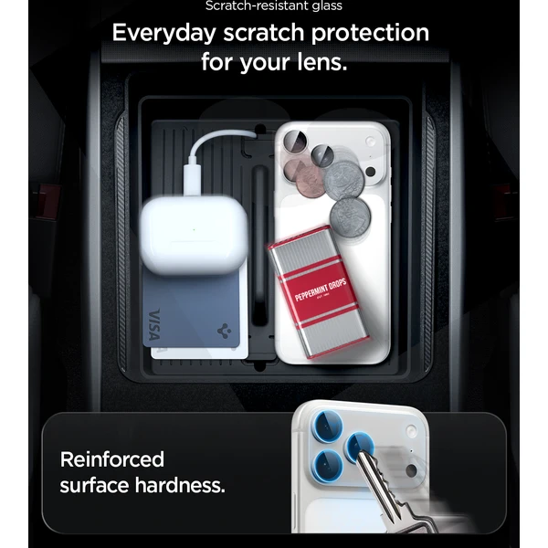 Spigen Glass tR EZ Fit Optik Pro XL 1 Pack sklo na fotoaparát iPhone 18 Pro Max stříbrné - Ochranné folie a skla - Obrázek 5a657c618d1e47be928ca40596eb1bbe