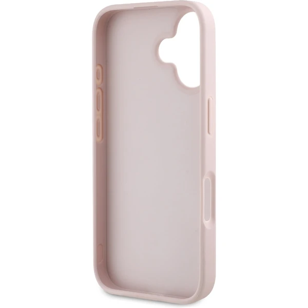 Guess PU Grained 4G Metal Logo kryt iPhone 16 růžový - Pouzdra - Obrázek 5a6903a7befe43d1bbd6d984760285e5