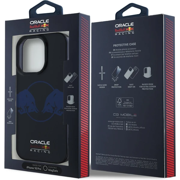 Oracle Red Bull Racing PC/TPU Two Bulls Magsafe kryt iPhone 16 Pro modrý - Pouzdra - Obrázek 5a702a5dbcb743e0a4022a0a3bd72246
