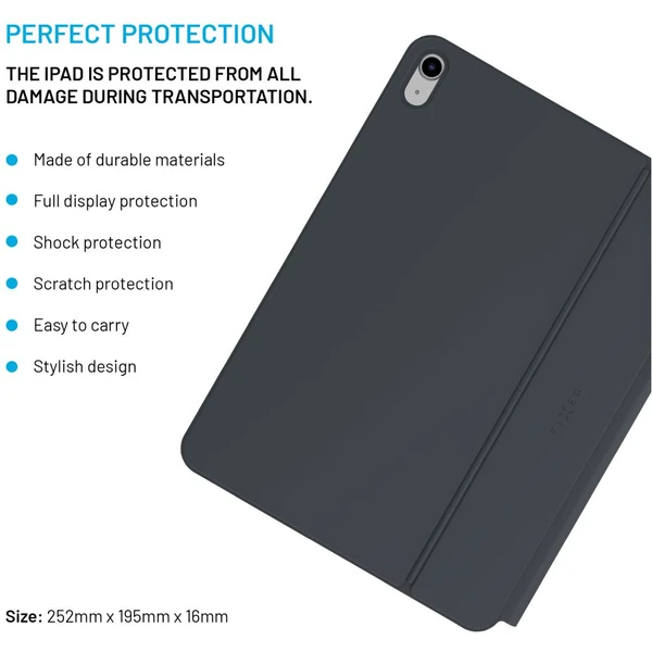 FIXED Typee pouzdro s bezdrátovou klávesnicí iPad 10,9" (2022)/iPad 11" (2025), EN, černá - Pouzdra s klávesnicí - Obrázek 5a705ef43f0d4946909c34d8080ed81f