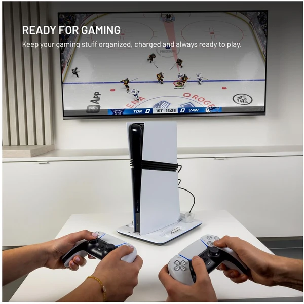 FIXED Dokovací stanice pro PlayStation 5 (Pro/Slim) s větráky bílá - Nabíječky - Obrázek 5a7247f7dbaf42eb89a86d06f3deadba