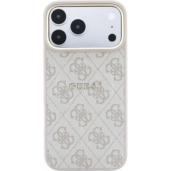 Guess PU Leather 4G Gold Frame Embossed MagSafe kryt iPhone 18 Pro Max růžový - Pouzdra - Obrázek 5a72e2c9ad9d404286929184438be414