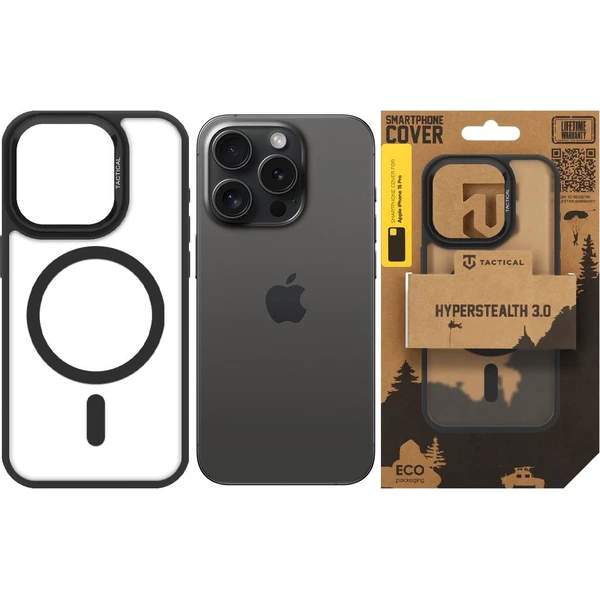 Tactical MagForce Hyperstealth 3.0 MagSafe kryt Apple iPhone 15 Pro Asphalt - Pouzdra - Obrázek 5a85388331c640b6b44fe962e6fdab80