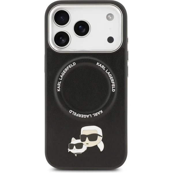Karl Lagerfeld PU Karl and Choupette Heads Pins MagSafe kryt iPhone 17 Pro Max černý - Pouzdra - Obrázek 5a9486a8d7b74a35a40ee9be681d593c