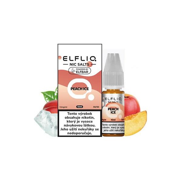 Elfliq Salt Ledový broskvový džus 10ml (10mg)