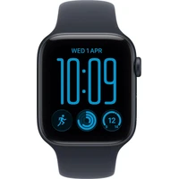 Apple Watch SE 3 (2026) 40mm Temně inkoustový hliník s námořnicky modrým sportovním řemínkem M/L - Chytré hodinky