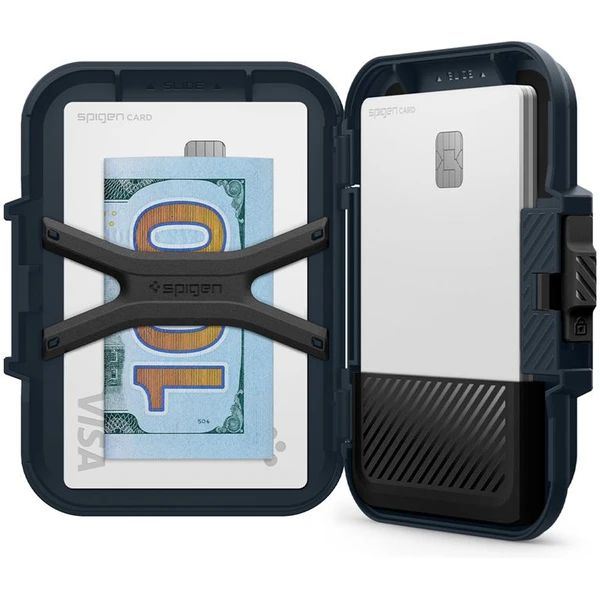 Spigen Lock Fit MagSafe Wallet peněženka tmavě modrá - Peněženky - Obrázek 5aa1b72ac30d41d9b93a8c084071aabf