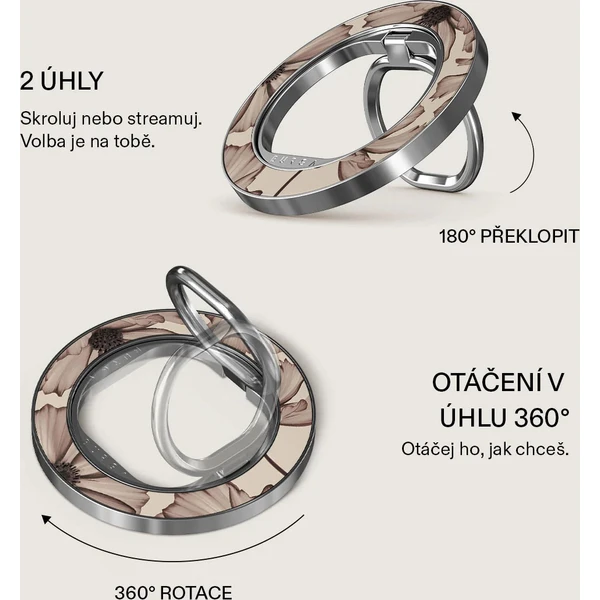 Burga Magnetic Ring držák Barely Yours stříbrný - Držáky - Obrázek 5aab6426b57c4dd896ac5d9f9d6a5217
