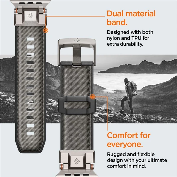 Spigen DuraPro Armor řemínek Apple Watch Ultra 49/46/45/44/42mm šedý - Řemínky - Obrázek 5ac4bd1374ed49d795565e00512bd630