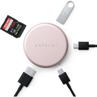 Satechi OntheGo 5-in-1 Multiport Adapter (MacBook Neo) ruměný - USB huby