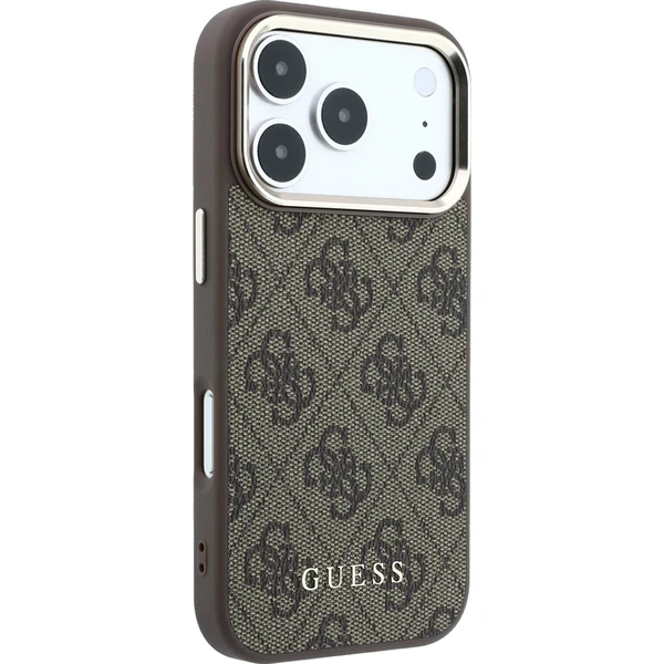 Guess PU Leather 4G Gold Frame MagSafe kryt iPhone 18 Pro hnědý - Pouzdra - Obrázek 5acf3cbfcf294fbabfac0962783ceddc