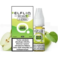 Elfliq Salt Nakyslé jablko 10ml (10mg) - E-liquidy