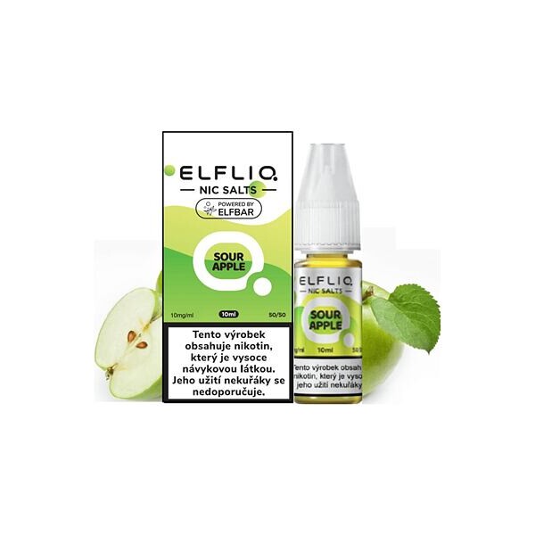 Elfliq Salt Nakyslé jablko 10ml (10mg)