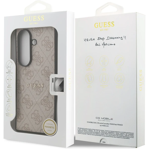 Guess PU Leather 4G Colored Ring Magnetic kryt Samsung Galaxy Z Fold 7 růžový - Pouzdra - Obrázek 5ae9ffefcc354c30a1b87db050af5c10