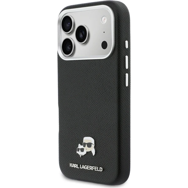 Karl Lagerfeld PU Karl and Choupette Heads Pins MagSafe kryt iPhone 17 Pro černý - Pouzdra - Obrázek 5b16b057565a42368c839f2de21866b4