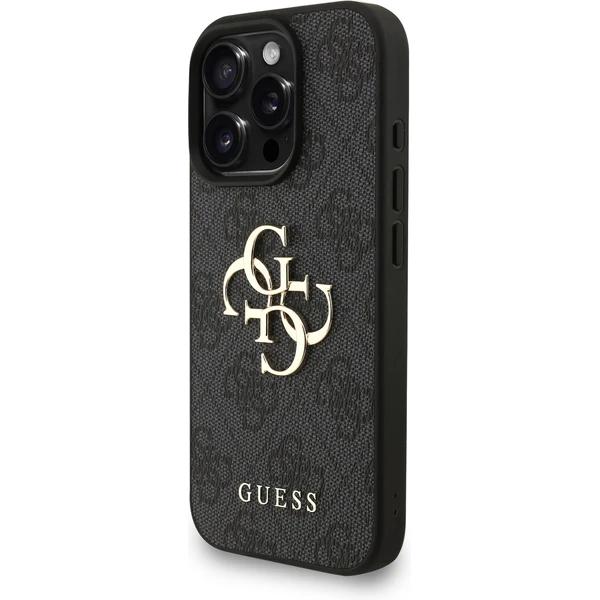Guess PU 4G Metal Logo Strap kryt iPhone 16 Pro Max černý - Pouzdra - Obrázek 5b2716abd4724bc29623a77ef03a2daa