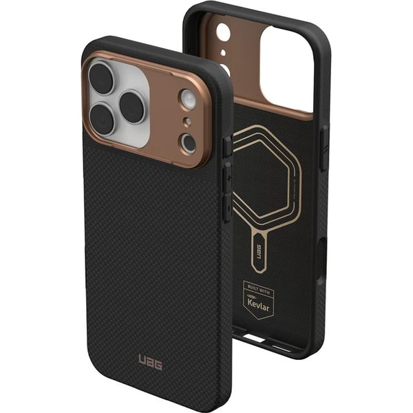 UAG Fibr Armr MagSafe kryt iPhone 17 Pro Max kevlar černý/bronzový - Pouzdra - Obrázek 5b2eb6b17ab9410a99f18f5ddaa81f73